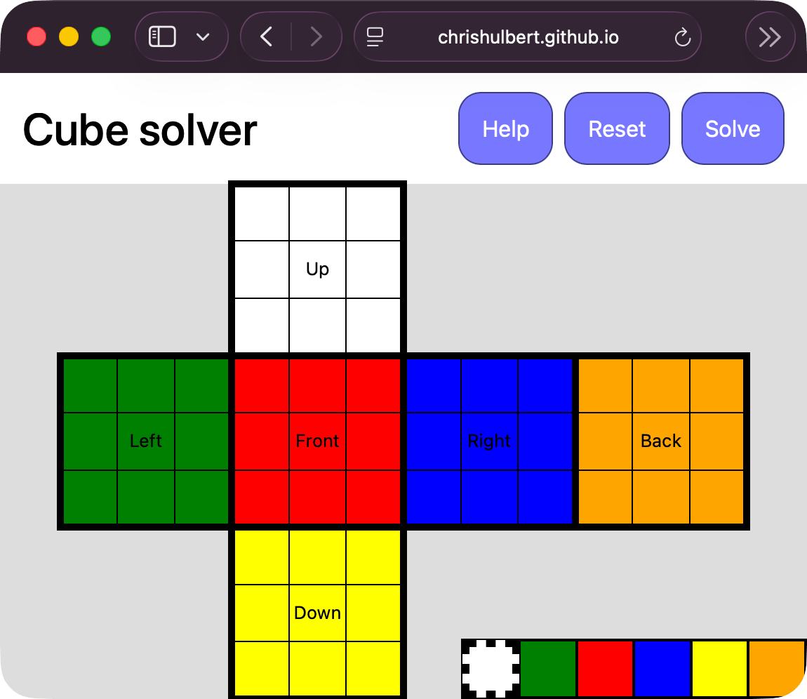 Cube Solver screenshot